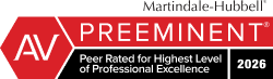 Martindale-Hubbell AV peer review rating
